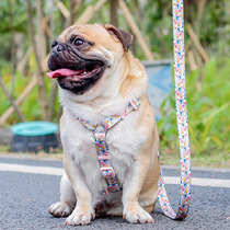Dog traction rope Puppy collar Chest Harness Teddy Bib Bear Beaume Kirch Small And Medium Dog Walking Dog Rope Dog Chain