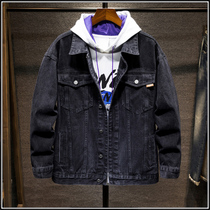 New denim jacket mens Korean version of the trend loose Joker casual tooling jacket men plus size denim jacket