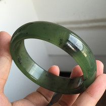 180 Xiu jade bracelet with jade jade watergrass bracelet machined river grinding jade jade and field jade bracelet jade bracelet caliber 59 4