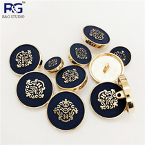 Beautiful metal oil buttons Navy blue buttons Mens jacket suit sweater knitted British style Metal buttons