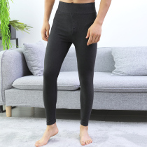 Fengshuo autumn pants mens thin stretch slim bottom pants single piece of middle-aged and elderly people cationic warm pants cotton wool pants