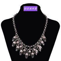 exaggerated retro personality Skull head Short girl