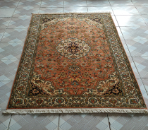 Eurostyle American Persian Living Room Bedroom Tea Table Book House Floating Windows Handmade Knotted Silk Rug High Density collectible