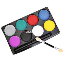 8 Color Primer Non-toxic Water Makeup Face Halloween Paint C