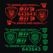 Motorcycle set stickers personality decals decoration moped pull stickers reflective film Ghost fire electric car stickers