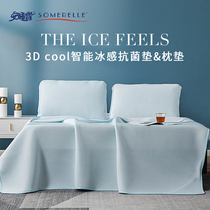 Sleeping treasure ice silk mat washable three-piece set 1 8m bed hat Folding 1 5 meters grass soft mat home summer 0 9