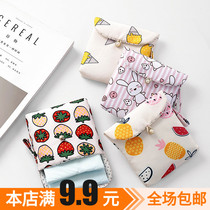 Cute Cloth Art Cartoon Sanitary Tampon Bag Sanitary Cotton Bag Portable Aunt Towels Tampon Sanitary Towels Napkins monthly bag containing bag