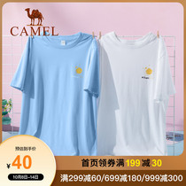 Camel Camel men mens 2021 spring summer New Tide short sleeve T-shirt mens round neck fashion half sleeve shirt top