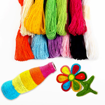 30 m color Lafite double-strand fine paper rope kindergarten hand-woven flowers packaging material diy paper rope painting