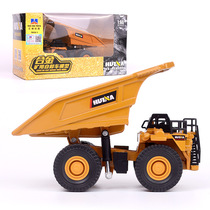 Tandem Emulation Mine Dumper Alloy Car Die Type Children Slide 1:60 Toy Car