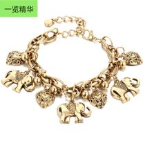 Fashion Retro Elephant anklets bracelet lady jewelry fashion