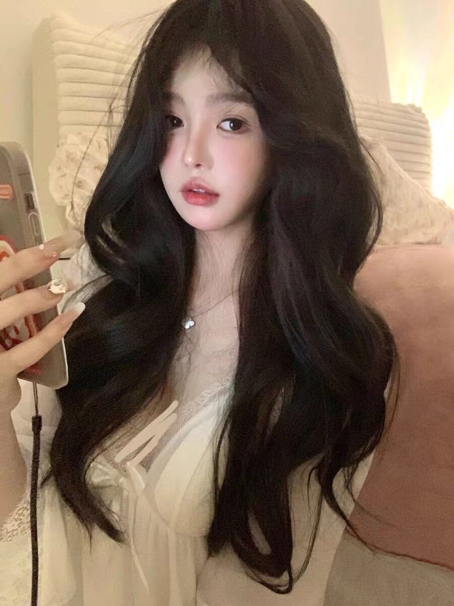 真我整顶全头套假发 大波浪卷发自然蓬松 蕾丝无痕隐形不露边 真发材质可烫染造型