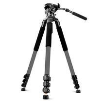 Light-mounted era Q680C carbon fiber hydraulic damping telephoto tripod SLR camera wedding slide