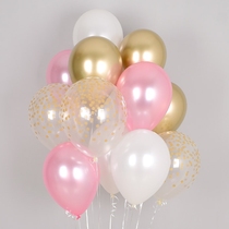  12 inch 30cm imported latex childrens baby balloon filled with helium can float and print wave point metallic color birthday