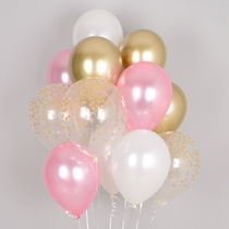 12 inch 30cm imported latex Children Baby balloon filled with helium can float printing wave dot metallic birthday