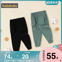 Bala Bala Boys Sports Pants Kiddie Baby Pants 2022 Spring Autumn New Children Clothing Children Casual Pants Long Pants