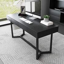  Nordic modern minimalist desk Black creative desk Conference desk Writing desk Home computer desk Study customization