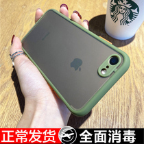 Apple 8plus mobile phone shell full-pack camera iPhone7plus transparent frosted apple 6splus liquid hand feel apple se new silicone anti-fall sleeve se2 net red tides man