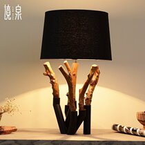 Jing Spring Southeast Asia log lamp hotel room lamp Villa model room design company Soft lighting fixture