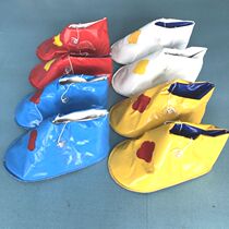 Fun Games props Happy big footed shoes large footrest Inflatable Caterpillar dynamic five-ring expansion of gaming equipment