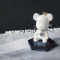 MOMOKO ordering ins starry sky Bear fragrant lavender Gypsum Pendulum with On-board Fragrance Companion Gift for Valentines Day