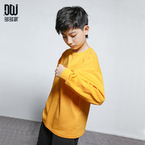  A lot of boys  long-sleeved pullover sweater tide western style Korean version 2021 new medium and large childrens spring and autumn loose top