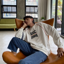 Hualun autumn hoodie men Chaogang wind INS loose round neck Korean couple ulzzang student top