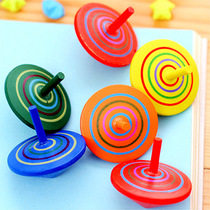 Desktop Decompression Wooden Toy Rainbow Small Tops Wood Small Tops Active Promotional Gift Giver