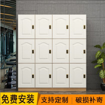 2019 New Wooden Gymnasium Locker Beauty Salon Staff Locker Barber Shop Yoga Studio Customer Storage Cabinet