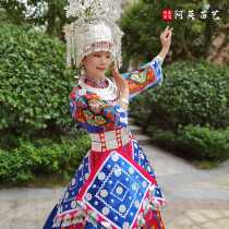 Aying Miao Yi Miao Tujia Tujia Xiangxi performance costume minority dance costume Miao family clothes stage costume