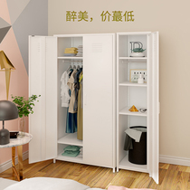 Simple wardrobe Balcony locker Color locker hanging wardrobe tin wardrobe Narrow wardrobe simple office cabinet