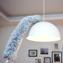 Japanese retractable curved long handle household non-feather feather duster thickened car dust duster housework cleaning
