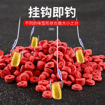 Wang Jun red insect particles earthworm carp bait material bran cake grass carp grass carp square material fishing sea pole fishing silver carp wholesale