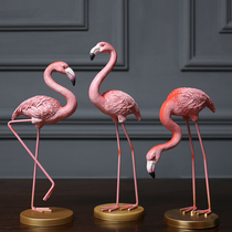 Creative Nordic Flamingo ornaments home accessories living room wine cabinet desktop TV cabinet soft decoration small decoration