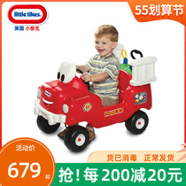 US imports small Teke water jet fire truck Children small car steering wheel control small car four-wheel baby carrier