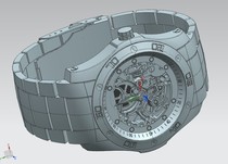 Mechanical watch (including internal structure) 3D modeling drawing STEP IGS format