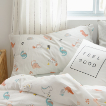 Double layer yarn class A baby baby pillowcase 30x50cm small pillowcase children cartoon pillowcase single