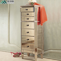 Meros Mirror Backer Cabinet Cabinet Living Room Seven-Bucket Locker Bedroom Northern Europe Light Luxury Cabinet