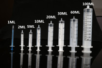 Industrial syringe with push rod Syringe Ink dispensing syringe Stick drill Injection syringe Plastic syringe
