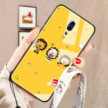 opporenoz phone case OPPO Reno Z protective cover PCDM10 cartoon glass shell T10 cute 0pp0renoz oppen0z trendo girl