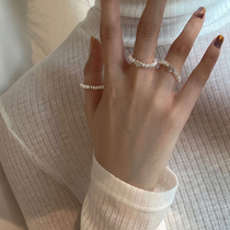 String Beads Ring of Vegetarian Silver Small Love Elastic Rope Closed children Jane about 100 hitch the Han version of the ring new