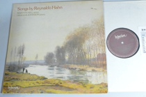 Reynaldo Hahn Song Set for Martyn Hill HYPERION Black Gel LP