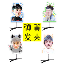Zhang Jies three-dimensional spring hairpin hair accessories headdress concert should support the surrounding vibrato with the same style