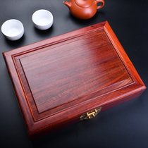 Solid Wood certificate storage box hukou book Marriage certificate real estate certificate graduation certificate Wenplay collection box mahogany box with lock