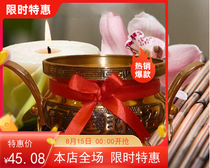  Pure copper new modern Chinese style lucky treasure incense sandalwood incense burner Wedding housewarming household Buddha hall temple