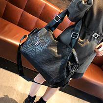 Tide brand travel bag women's 2021 new fashion geometric pattern stitching handbag Joker casual shoulder diagonal bag