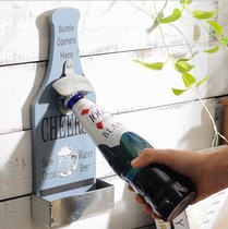Personality beer creative bottle opener with storage bar retro decorations pendant restaurant wall decoration cafe wall decoration