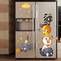 Creative refrigerator stickers creative personality cartoon childrens room warm bedroom refrigerator decoration air conditioner self-adhesive