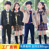 Kindergarten uniform British suit school uniform primary school uniforms autumn and winter teachers childrens performances college style class uniforms