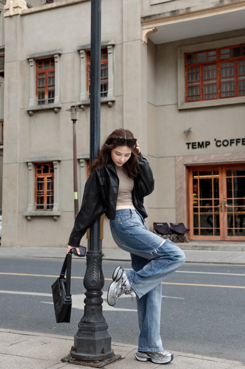 迪丽热巴同款骆驼银月老爹鞋 银色厚底设计拉长比例 增高显瘦不累脚